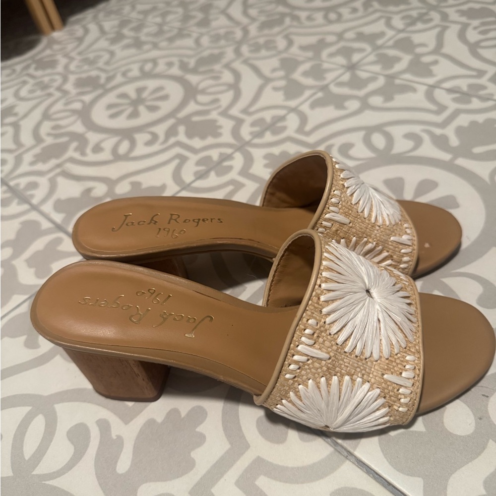 Jack Rogers Bettina Rattan Sandals
